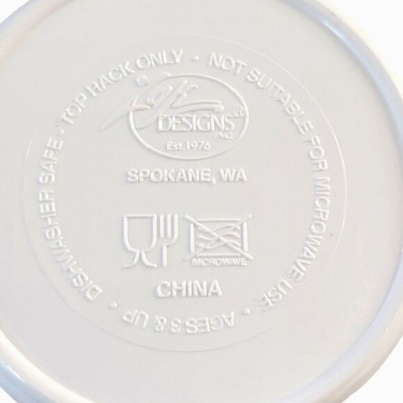 Zak Designs Nursery Rhyme "Hey, Diddle, Diddle" Children's  Melamine Plate & Cup - Picture 11 of 11